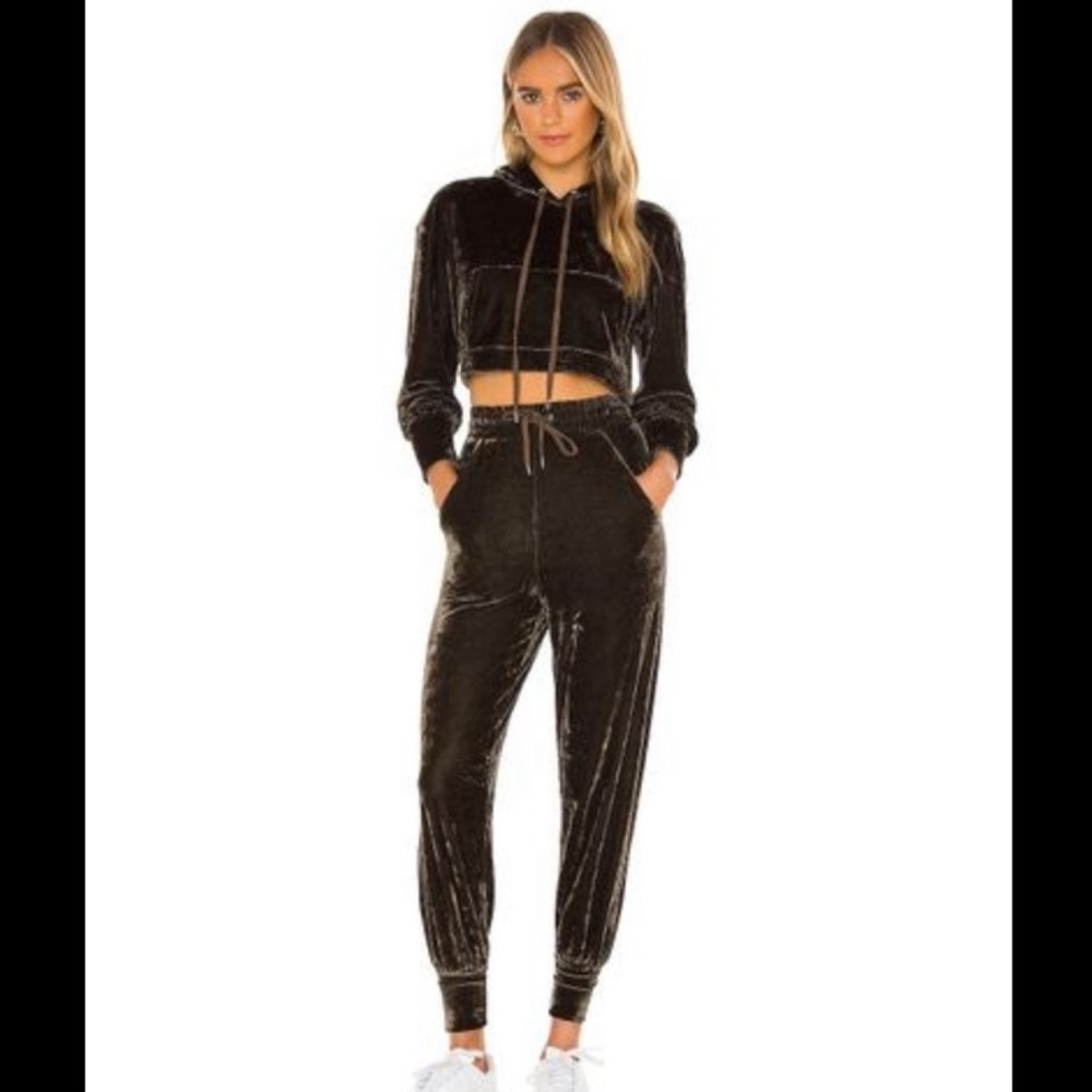 MICHAEL COSTELLO X REVOLVE GREEN VELVET SET